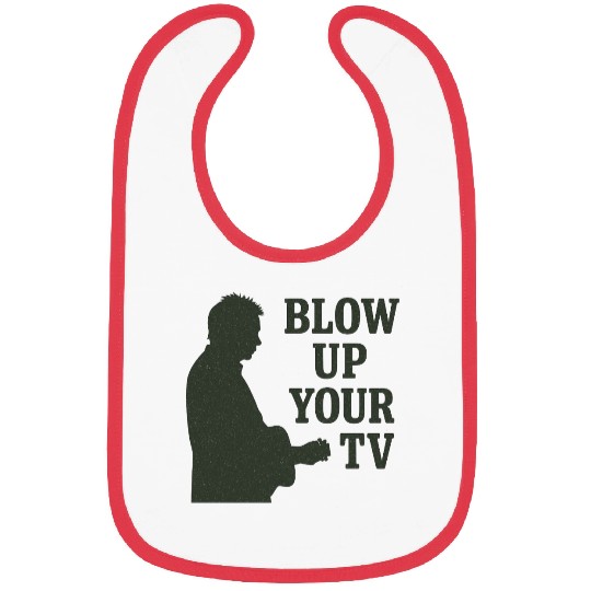 Blow Up Your TV! Dark Green Bibs