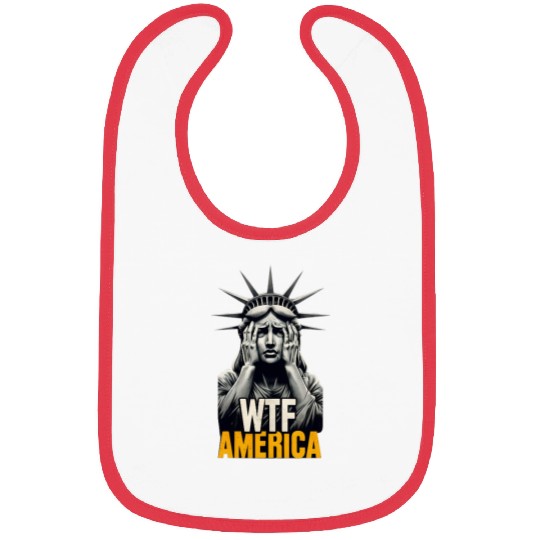 Contemporary Statue of Liberty Parody Design Bibs