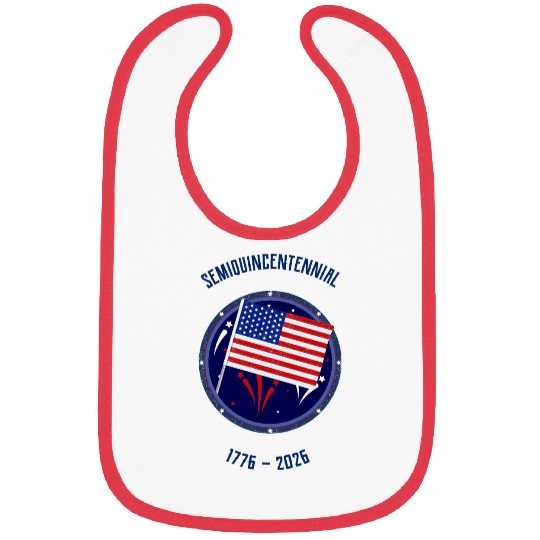 Centennial American Flag Commemorative Design Bibs