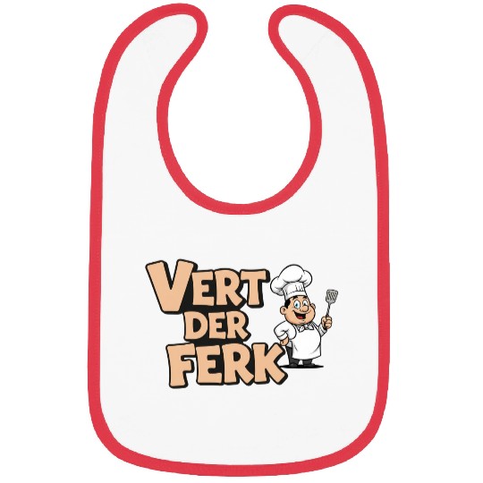Vert Der Ferk Chef Funny Cooking Gag Gift Bibs