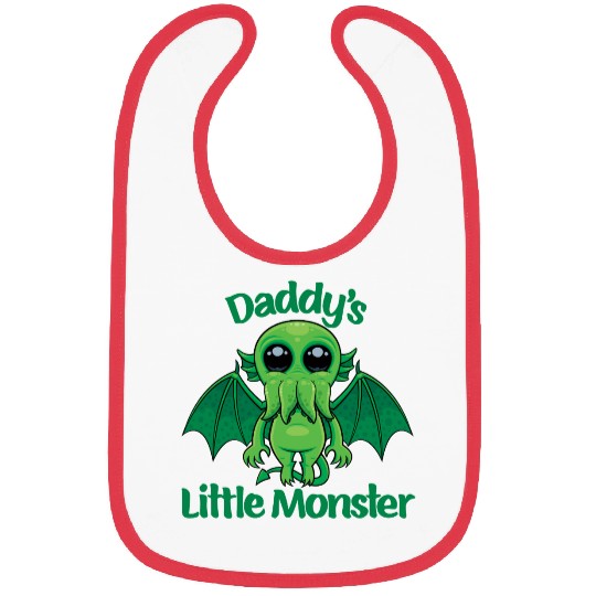 Daddy’s Little Monster Cute Baby Cthulhu Bibs