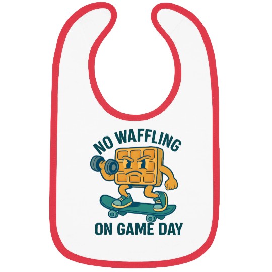 Waffle Character Skateboard Design Bibs