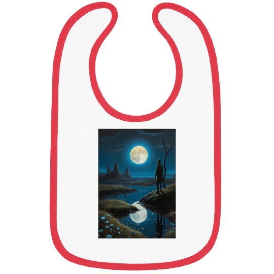 Mystic Night Under the Full Moon Bibs