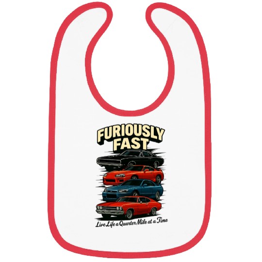 Furious Classic Car Race Design Bibs