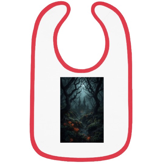 Enchanted Forest with Haunted Castle Bibs