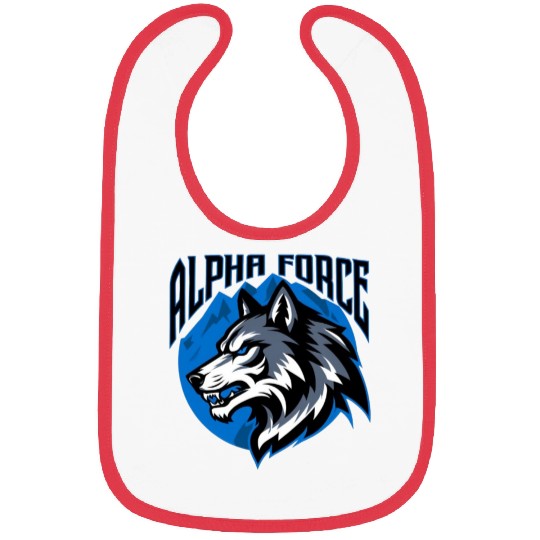 Alpha Force Wolf Emblem Bibs