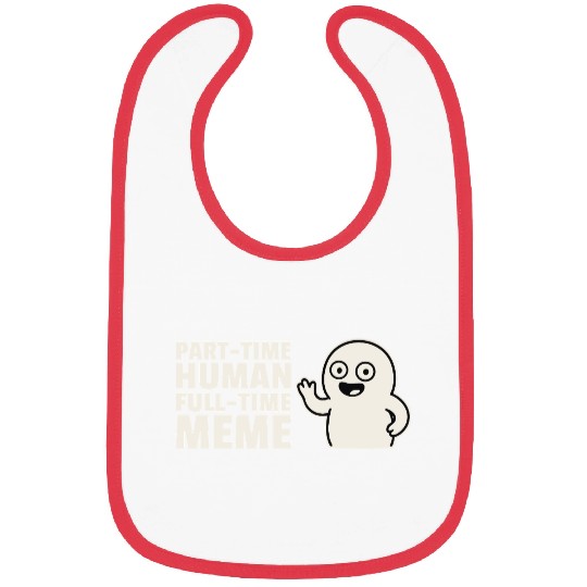 Meme Graphic with Cartoon Character Bibs