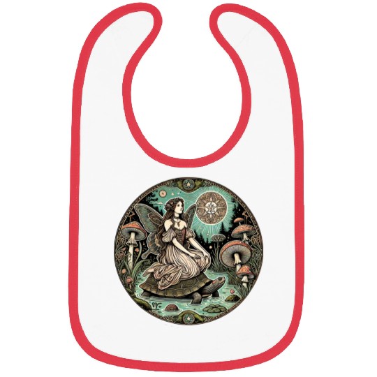 Enchanted Forest Fairy on Turtle Bibs