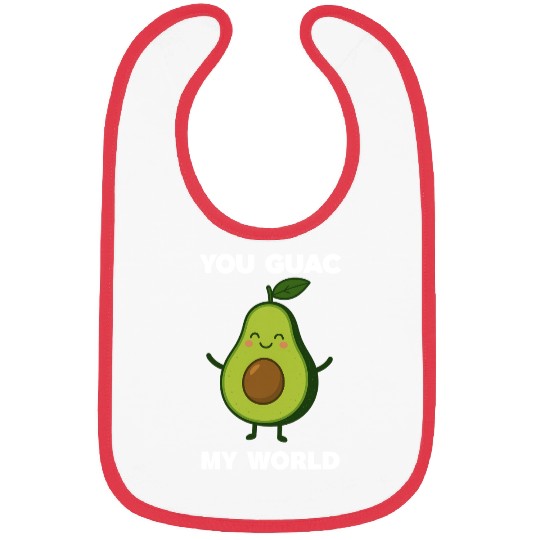 Cute Avocado Humor Graphic Bibs