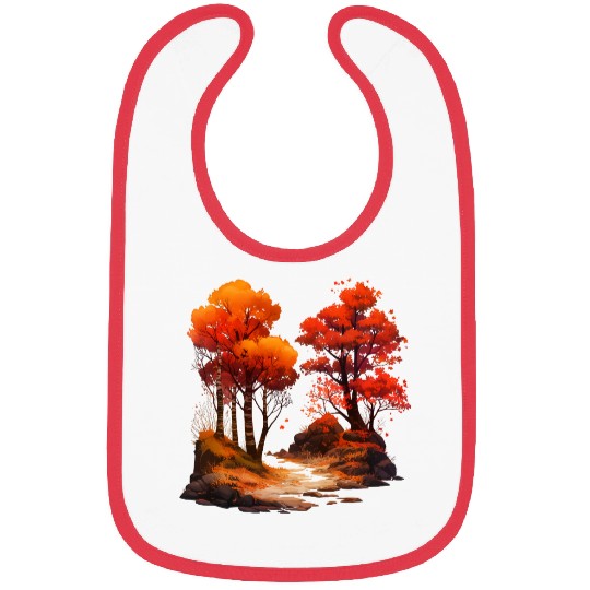 Autumn Forest Impression Artwork Bibs