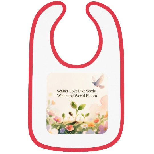 Blooming Seeds Inspirational Design Bibs
