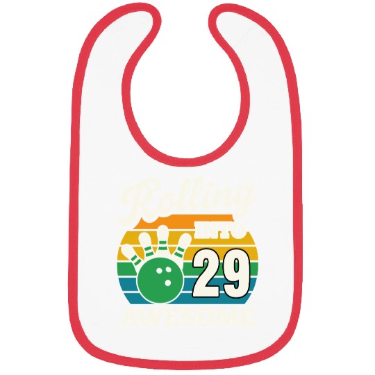 Rolling Into 29 Retro Celebrations Bibs