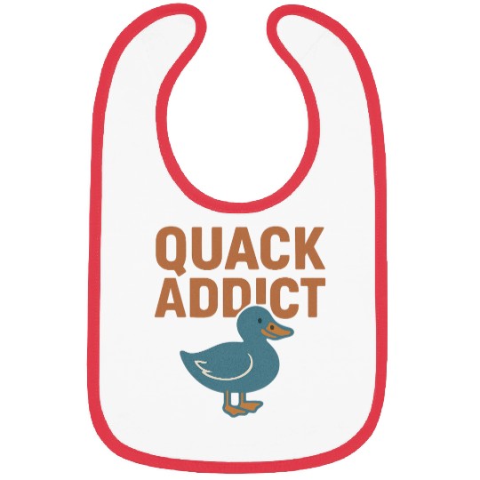 Quack Addict Funny Duck Bibs