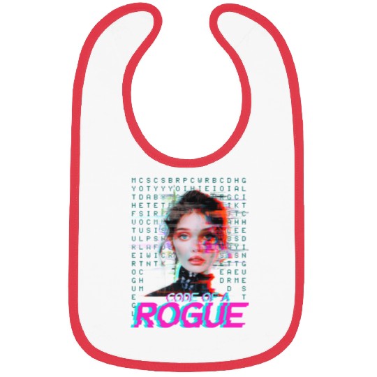 Futuristic Digital Rogue Illustration Bibs