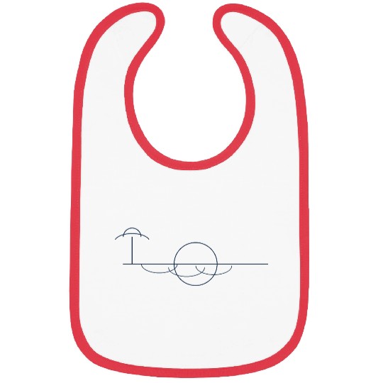 Sunset Over Ocean Abstract Design Bibs