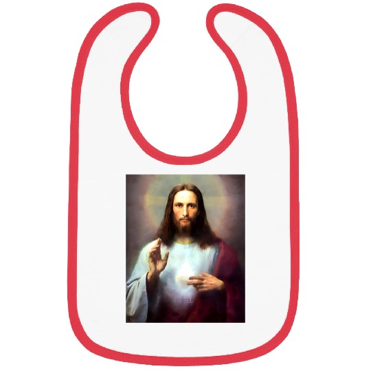 Divine Surreal Jesus Portrait Bibs