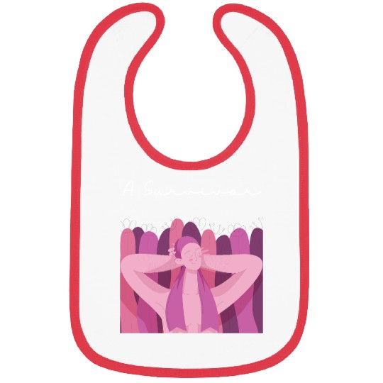 Serene Summer Girl Illustration Bibs