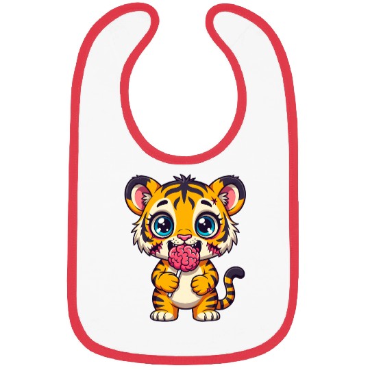 Cute Zombie Tiger Cub Bibs