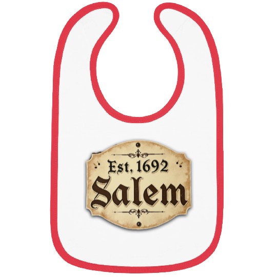 Vintage Salem Establishment Logo Design Bibs