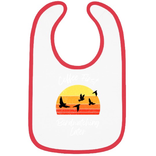 Coffee Fire Birdwatching Sunset Bibs