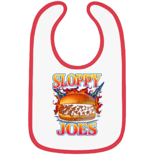 Sloppy Joes Favorite Food Funny Weird 90s Bibs