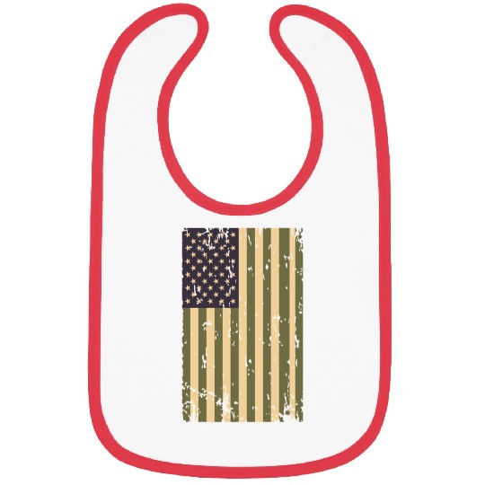 Camouflage US Flag Bibs