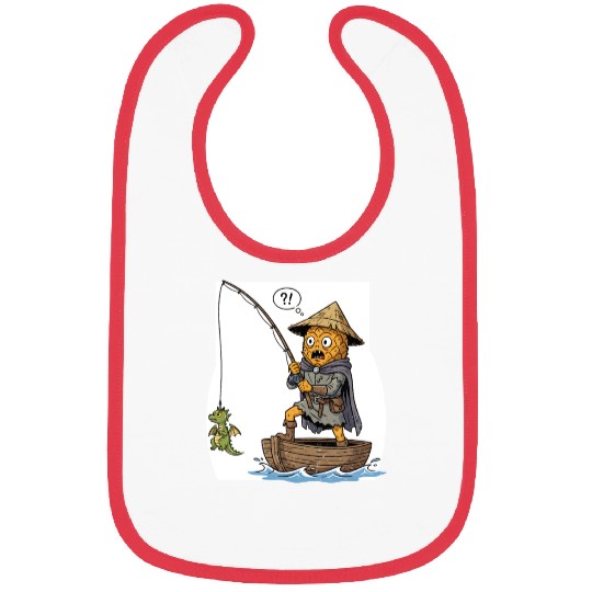 Whimsical Pineapple Fisherman Bibs