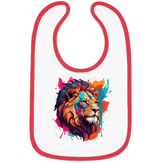 Lion Vector Painting Bibs