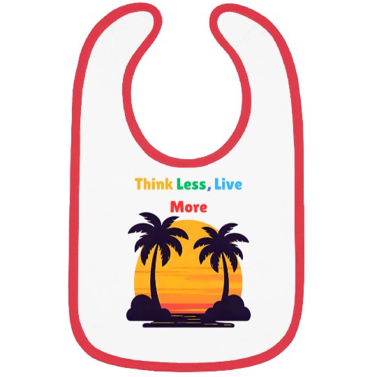 Sunset Palm Tree Motivation Design Bibs