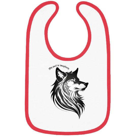 My Pack Is Imaginary - Lone Wolf Bibs