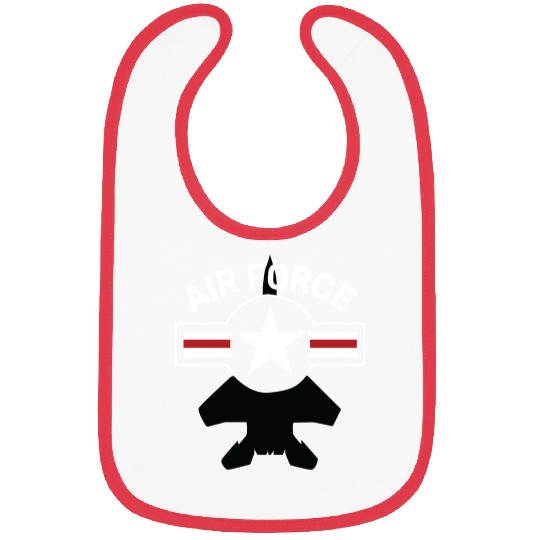 Vintage Air Force Emblem Illustration Bibs
