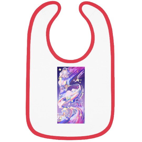 Galaxy Ghost Bibs