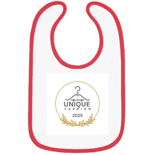 Black And Gold Minimalist Fashion Logo Bibs