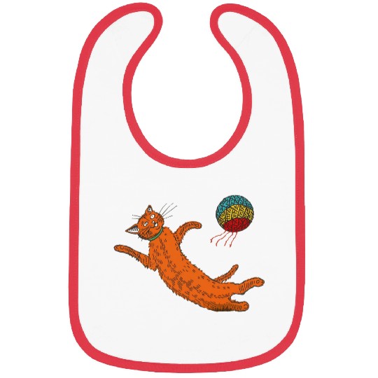 Chasing the Sack – Orange Cat Hacky Sack Bibs