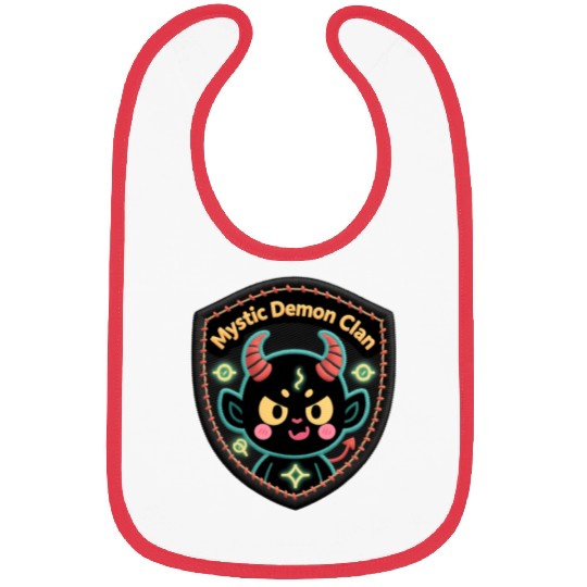 Mystic Demon Clan Embroidered Patch Bibs