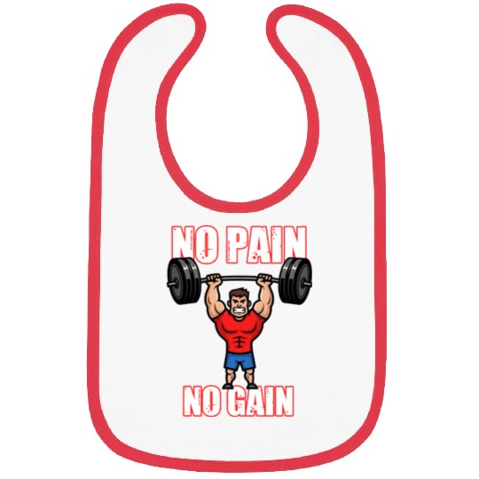 No Pain No Gain Barbell Bibs