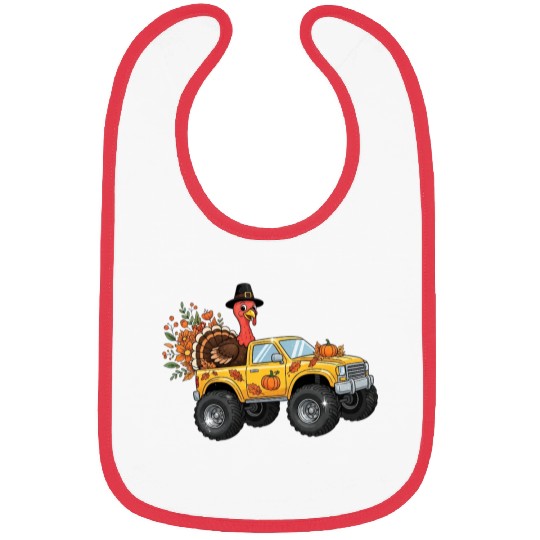 Autumn Thanksgiving Truck with Turkey Bibs