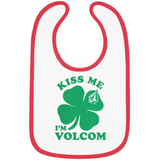 Lucky Four-Leaf Clover with Geometric Gem Bibs