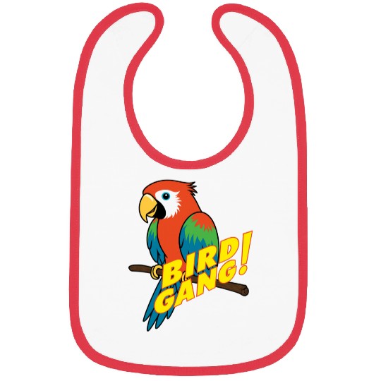 Bird Gang Parrot Cartoon Sticker | Tropical Funny  Bibs