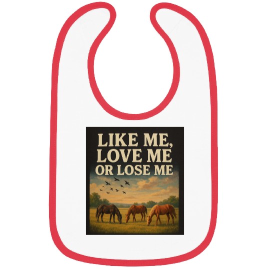 Horse Freedom Inspirational Design Bibs