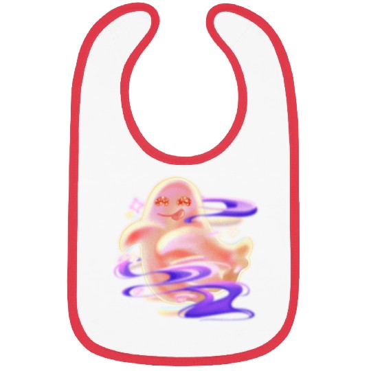 Playful Glowing Ghost  Bibs