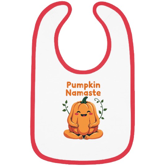 Pumpkin Namaste Autumn Design Bibs