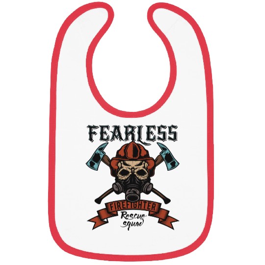 Resilient Firefighter Skull Emblem Bibs
