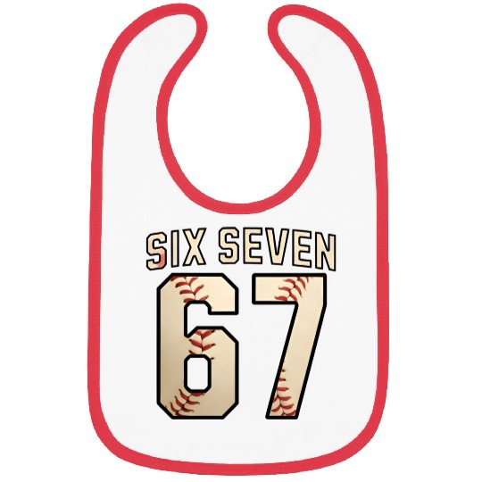 Six Seven 67 Funny Meme Bibs