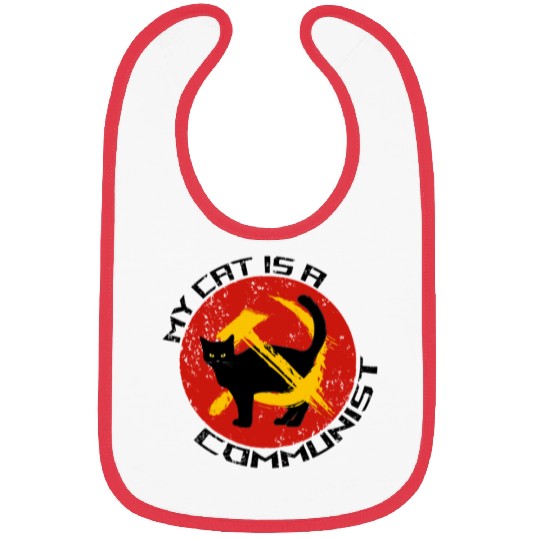 My Cat Is A Communist For Cat Lovers Bibs
