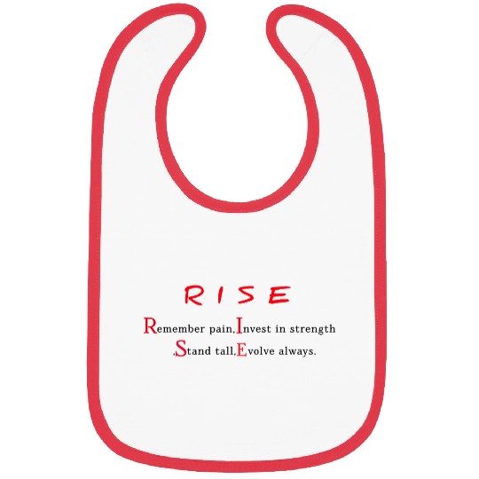 Empowering Rise Typography Design Bibs