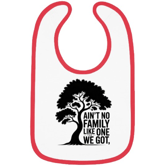 Family Tree Silhouette with Affirmation Bibs