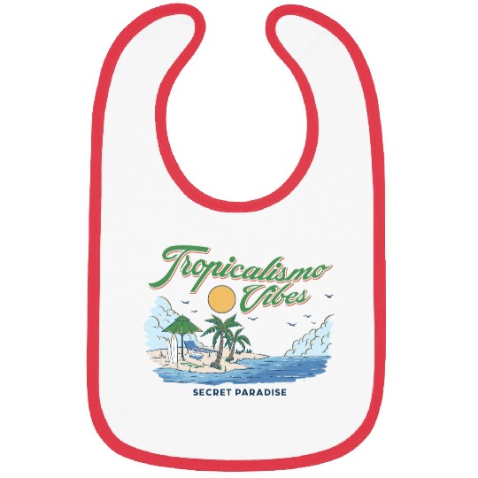 Tropical Island Escape Design Bibs