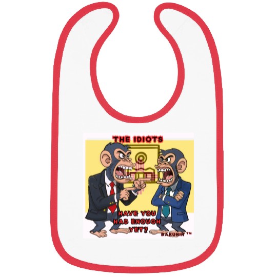 Humorous Monkey Politicians Bibs