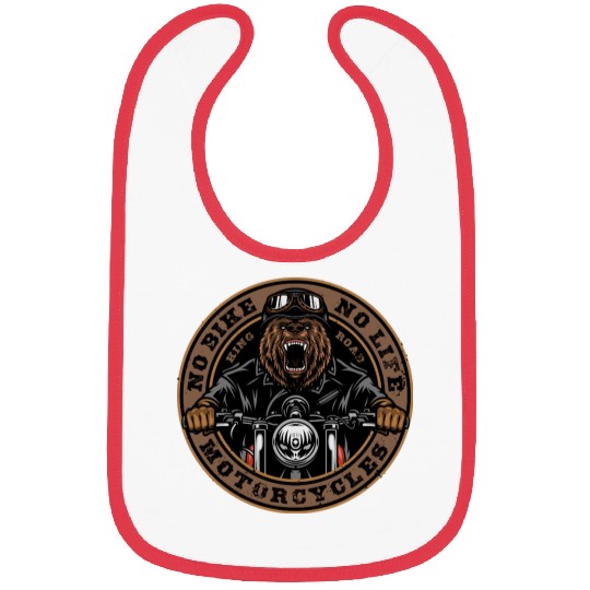Roaring Bear Motorcycle Bike Life Bibs